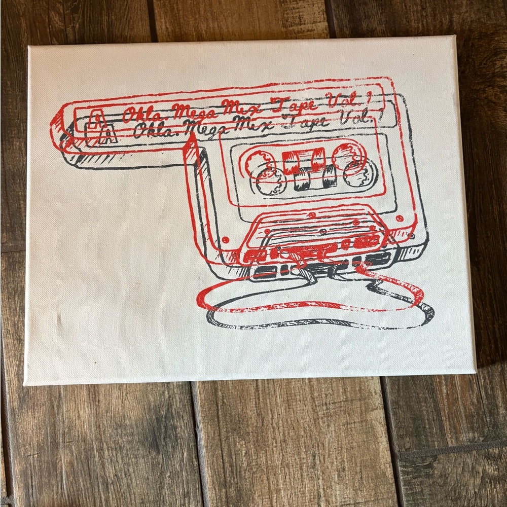 Retro Cassette Tape Canvas Art